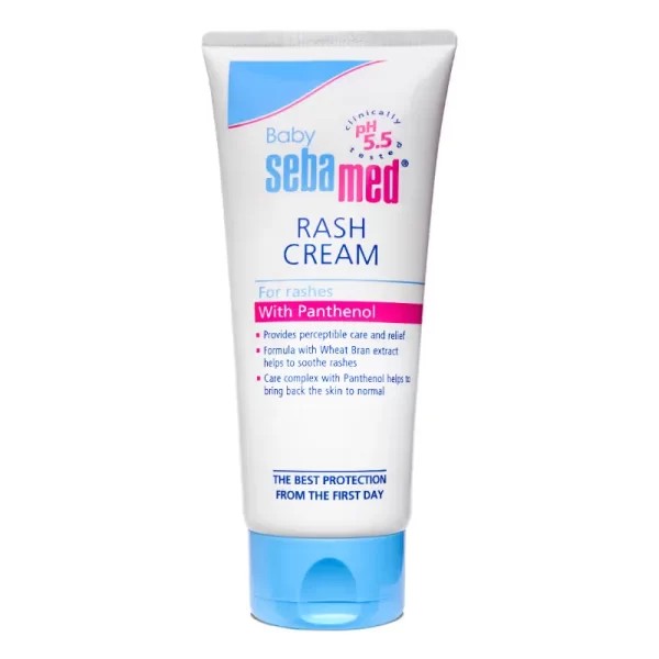 Sebamed Baby Rash Cream, Ph 5.5, Panthenol & Wheat Bran, Clinically Tested, For Delicate Skin1