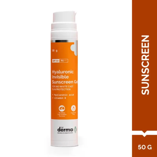 The Derma Co. Hyaluronic Invisible Sunscreen With Hyaluronic Acid For No White Cast Sun Protection1