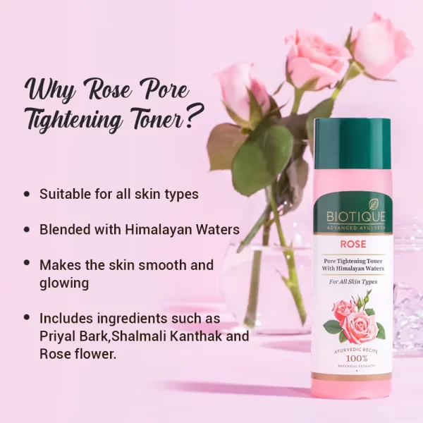 Biotique Advanced Ayurveda Bio Rose Pore Tightening Toner1