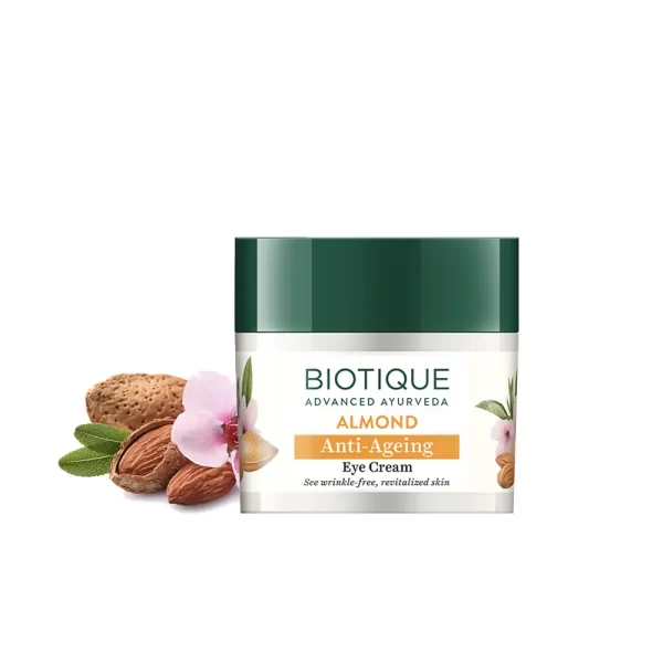 Biotique Bio Almond Anti Ageing Eye Cream1