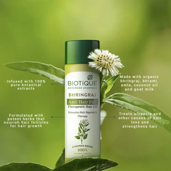 Biotique Bio Bhringraj Therapeutic Hair Oil For Anti Hairfall2