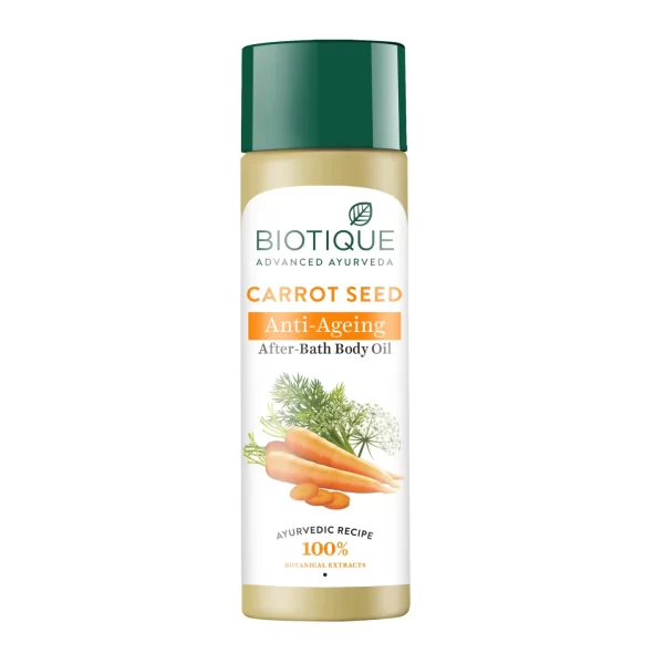 Biotique Carrot Seed Anti Aging After Bath Body Oil