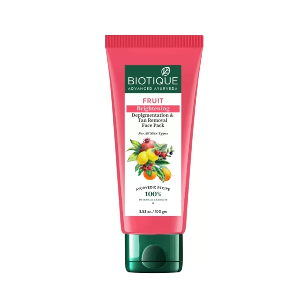 Biotique Fruit Brightening Depigmentation & Tan Removal Face Pack3