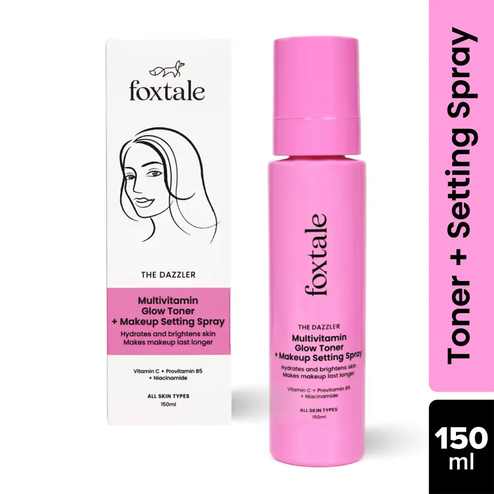 Foxtale The Dazzler Multivitamin Glow Toner + Makeup Setting Spray1