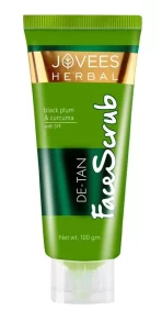 Jovees De Tan Face Scrub (black Plum & Curcuma) With Spf2