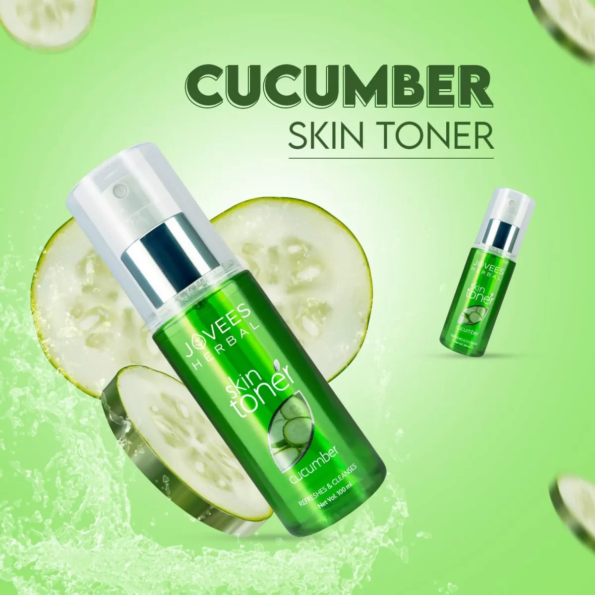 Jovees Herbal Cucumber Skin Toner For Face Toner For Oily, Sensitive And Acne Prone Skin3