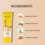 Jovees Herbal Sun Block Sunscreen Spf 45 For Normal To Dry Skin Uvauvb Protection, Moisturization3