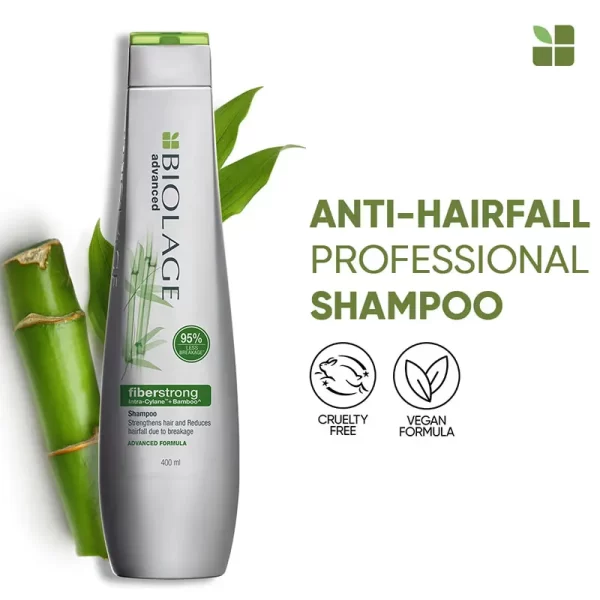 Matrix Biolage Fiberstrong Professional Shampoo For Hair Breakage, 12x Strength In Weak Hair1