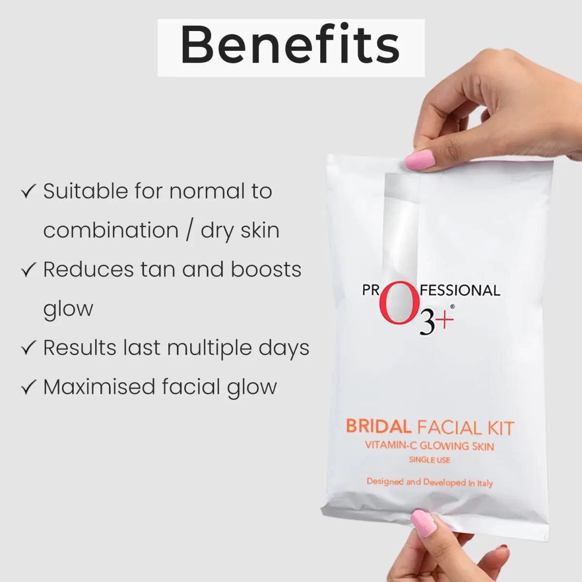 O3+ Bridal Facial Kit Vitamin C For Glowing Skin And Radiant Complexion Suitable For All Skin Types2