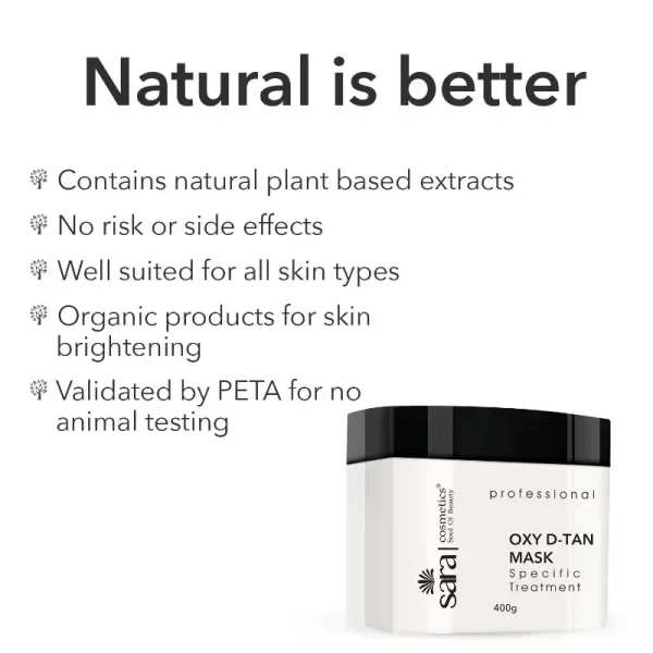 Sara Professional Oxy D Tan Mask1