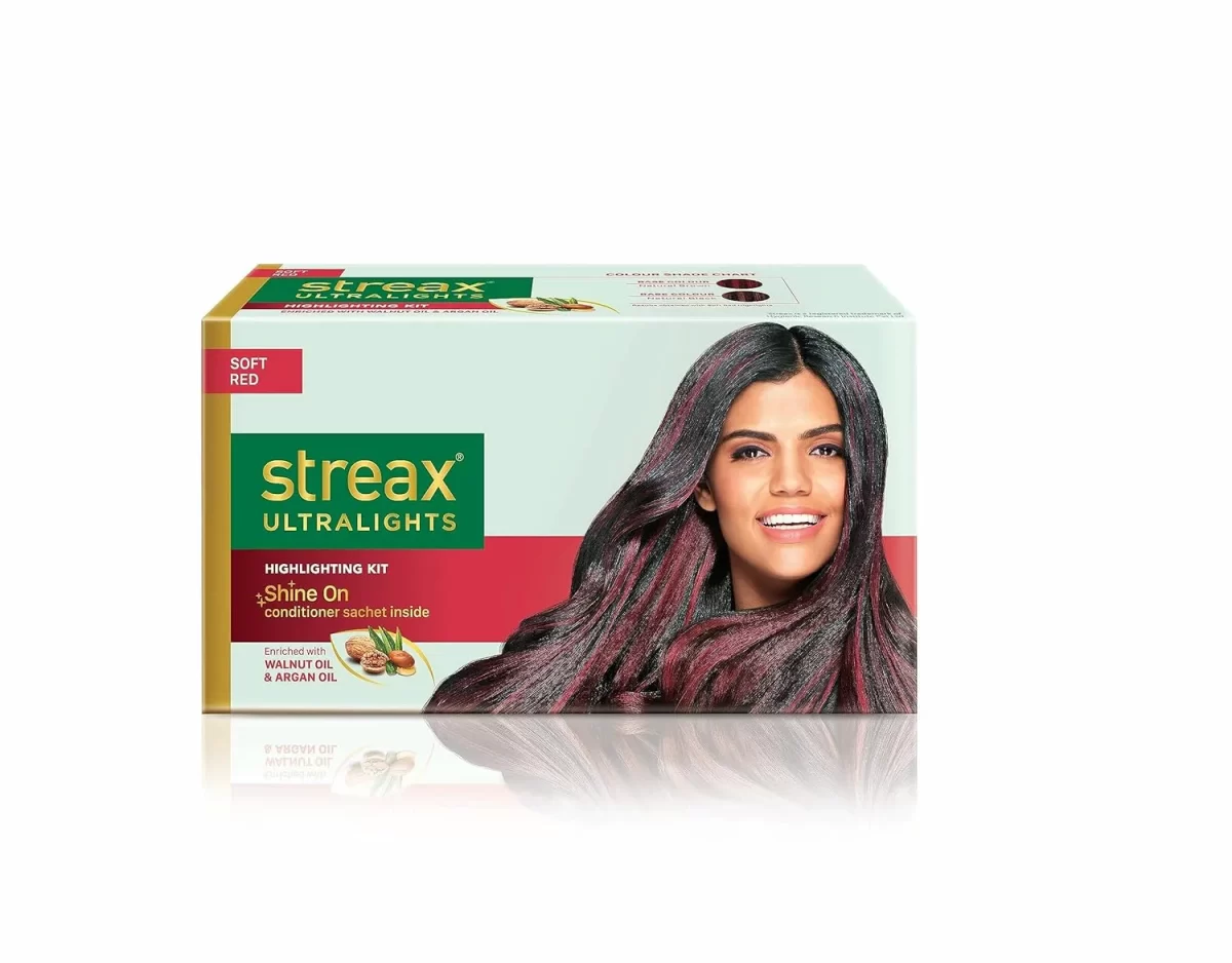 Streax Contains Walnut & Argan Oil, Shine On Conditioner, Longer Lasting Highlights For Unisex, 120ml Soft Red4