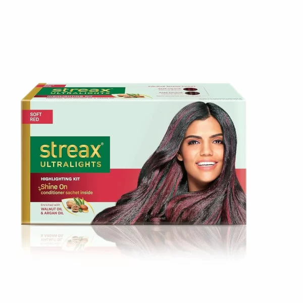 Streax Contains Walnut & Argan Oil, Shine On Conditioner, Longer Lasting Highlights For Unisex, 120ml Soft Red4