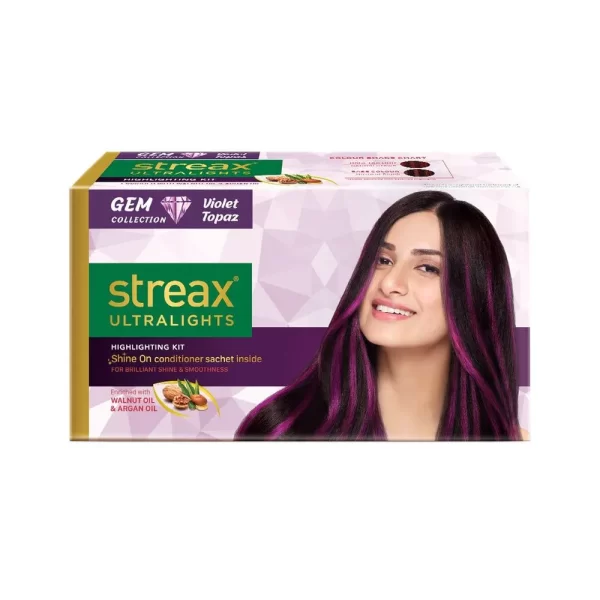 Streax Ultralights Hair Colour Highlight Kit Purple Topaz