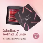 Swiss Beauty Bold Matt Lip Liner Multicolour Pack Of 123