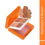 Swiss Beauty Craze Pigmented & Blendable Colors Eyeshadow & Blusher Palette 3 Sweet Sunset3