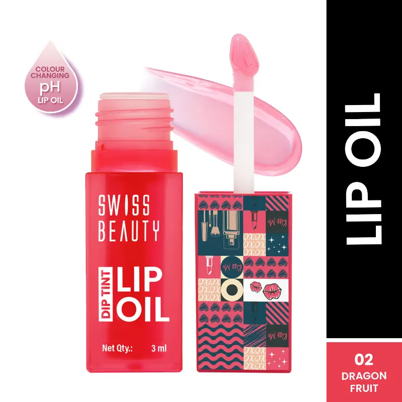 Swiss Beauty Dip Tint Color Changing Ph Lip Oil 2 Dragon Fruit1