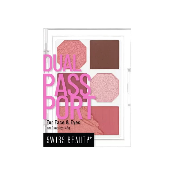 Swiss Beauty Dual Passport Eyeshadow Palette 3 Party Ready4