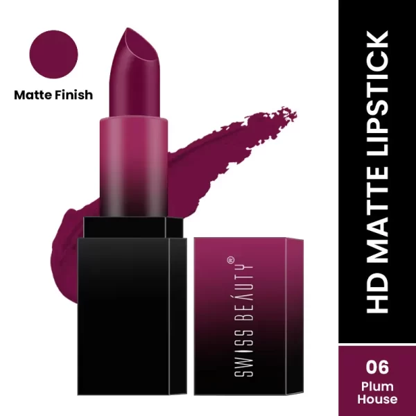 Swiss Beauty Hd Matte Lipstick 06 Plum House