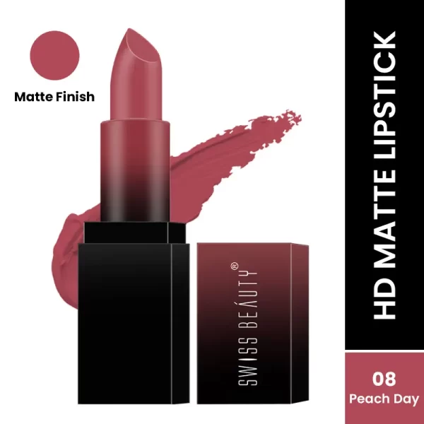 Swiss Beauty Hd Matte Lipstick 08 Peach Day