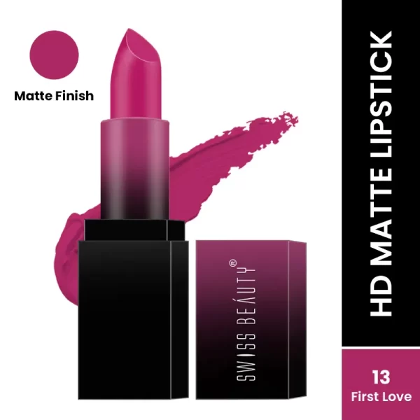 Swiss Beauty Hd Matte Lipstick 13 First Love