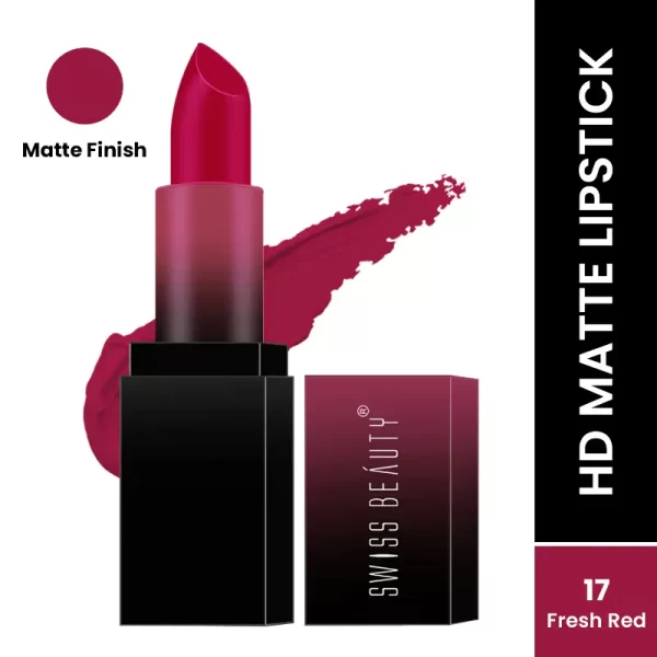 Swiss Beauty Hd Matte Lipstick 17 Fresh Red