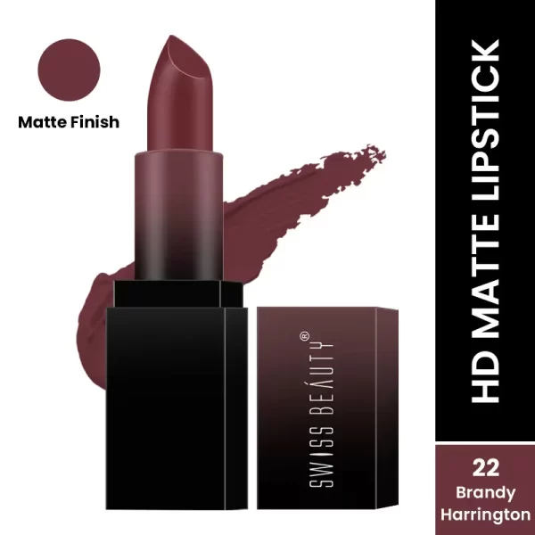 Swiss Beauty Hd Matte Lipstick 22 Brandy Harrington