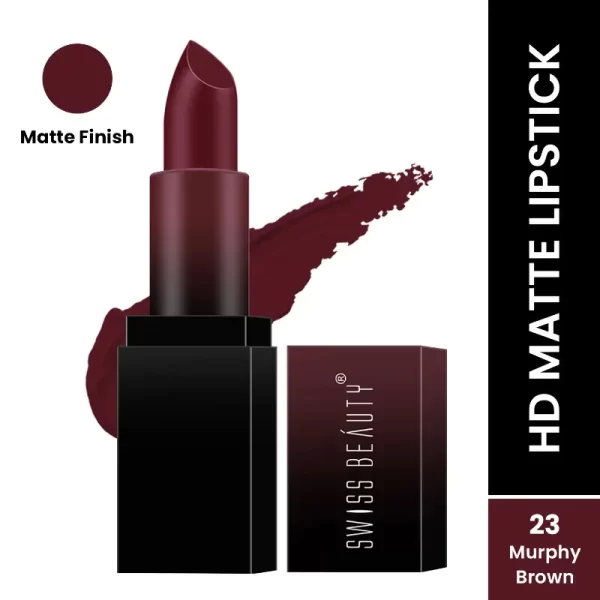 Swiss Beauty Hd Matte Lipstick 23 Murphy Brown