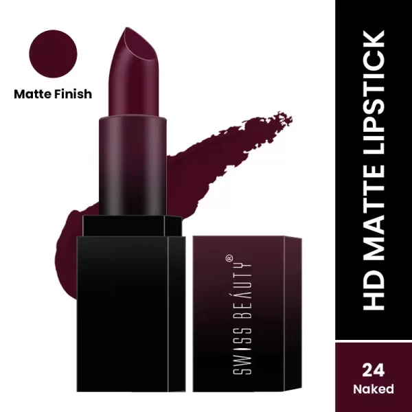 Swiss Beauty Hd Matte Lipstick 24 Naked