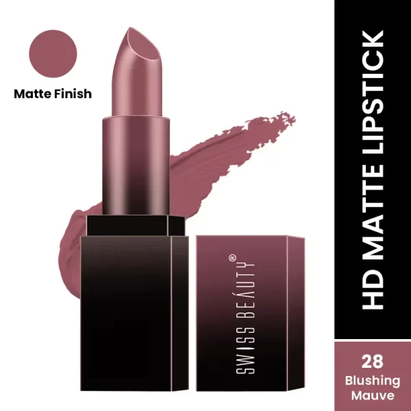 Swiss Beauty Hd Matte Lipstick 28 Blushing Mauve