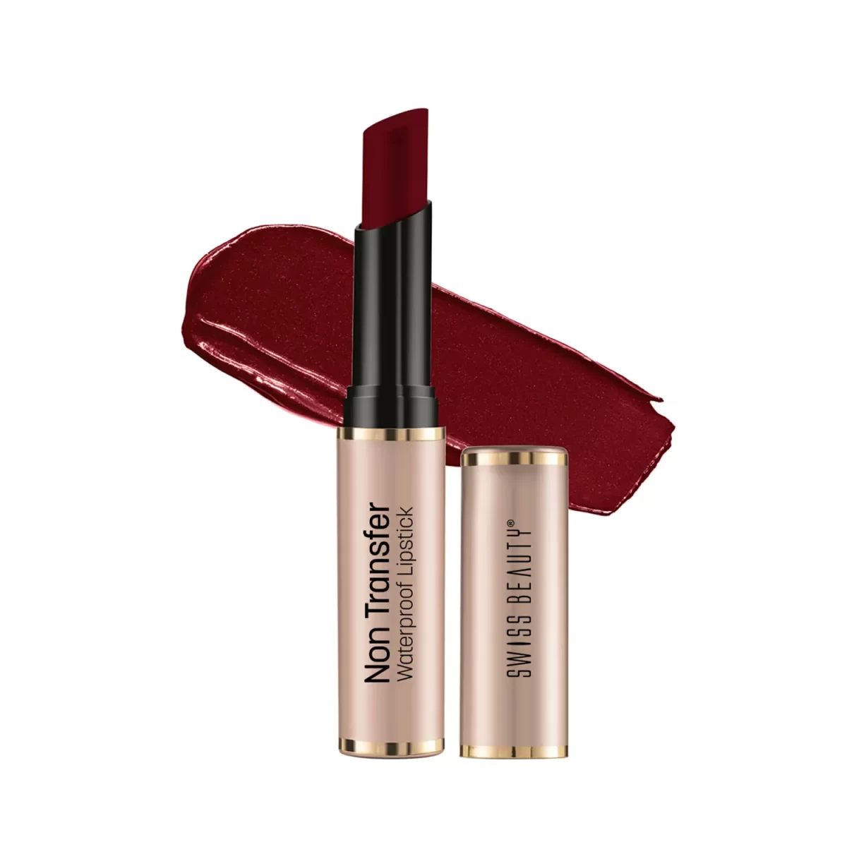 Swiss Beauty Non Transfer Waterproof Lipstick 410 Wine Red