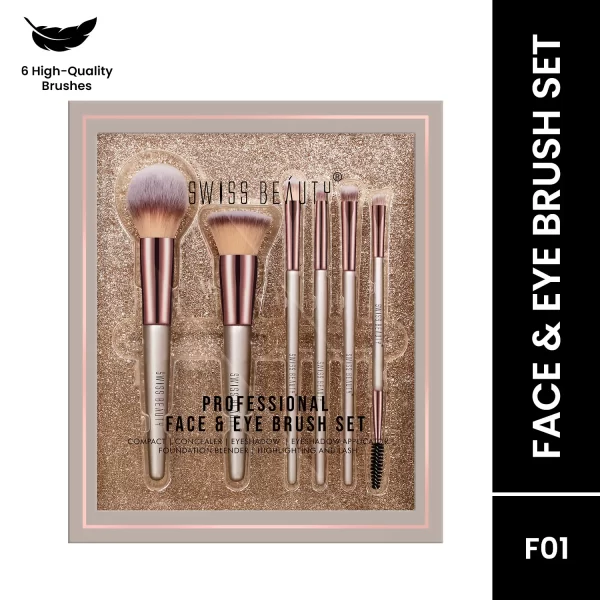 Swiss Beauty Professional Face & Eye Brush Set Of 61