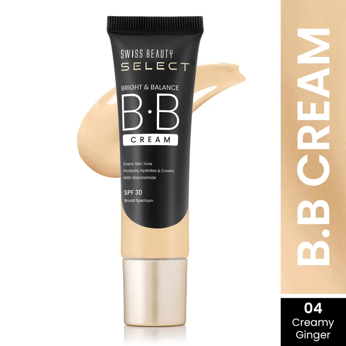 Swiss Beauty Select Bright & Balance Bb Cream With Niacinamide 4 Creamy Ginger1