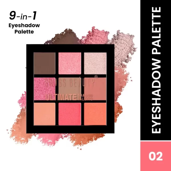 Swiss Beauty Ultimate 9 Pigmented Colors Eyeshadow Palette Shade 021