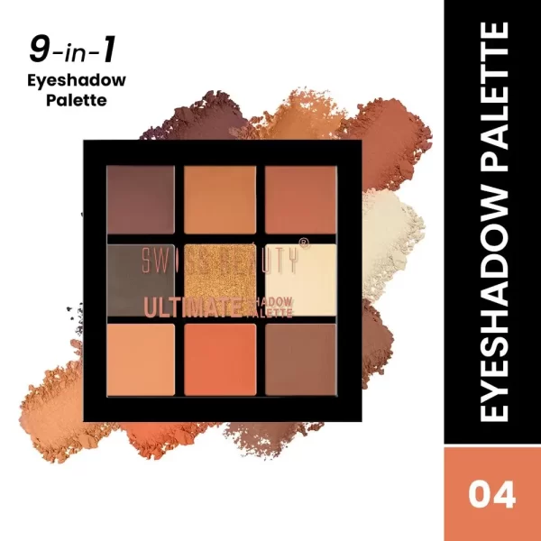 Swiss Beauty Ultimate 9 Pigmented Colors Eyeshadow Palette Shade 043