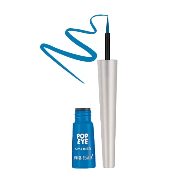 Swiss Beauty Waterproof Pop Eyeliner With Smudge Proof And Quick Drying Formula 04 Bluebird