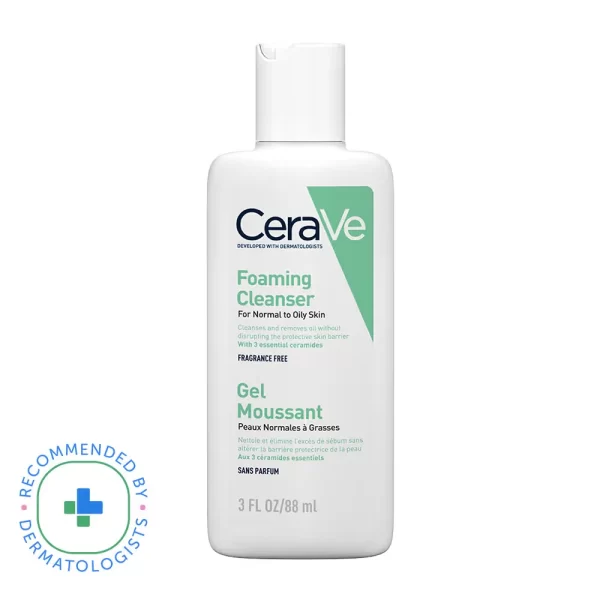 Cerave Foaming Cleanser Face Wash For Oily Skin With Hyaluronic Acid, Ceramides & Niacinamide 88ml1