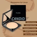 Flicka Candid Velvet Matte Compact Powder Ivory3