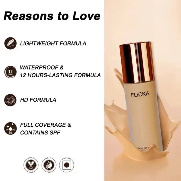 Flicka Flawless Femme Liquid Foundation Fair2