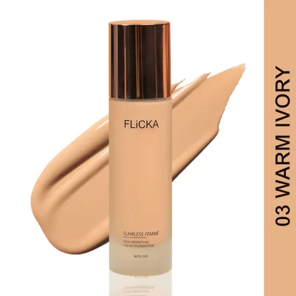 Flicka Flawless Femme Liquid Foundation Warm Ivory