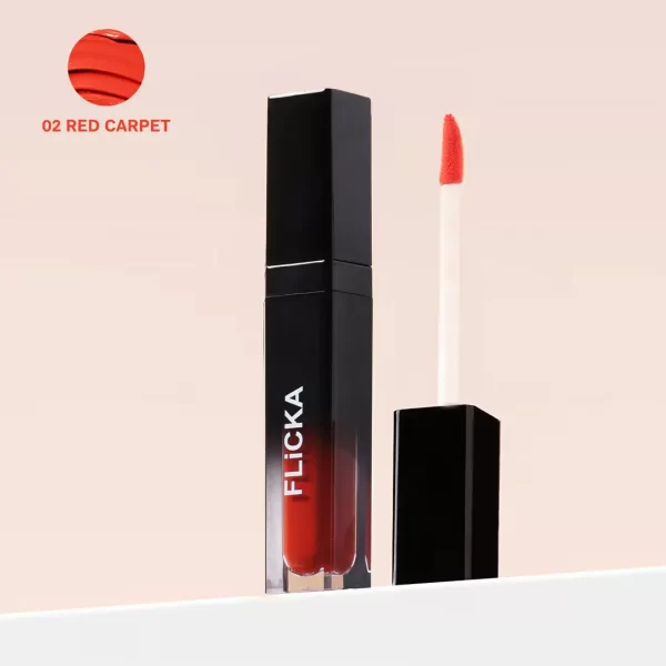 Flicka Set And Attack Liquid Matte Lipstick 02 Red Carpet