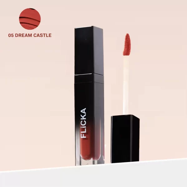 Flicka Set And Attack Liquid Matte Lipstick 05 Dream Castle