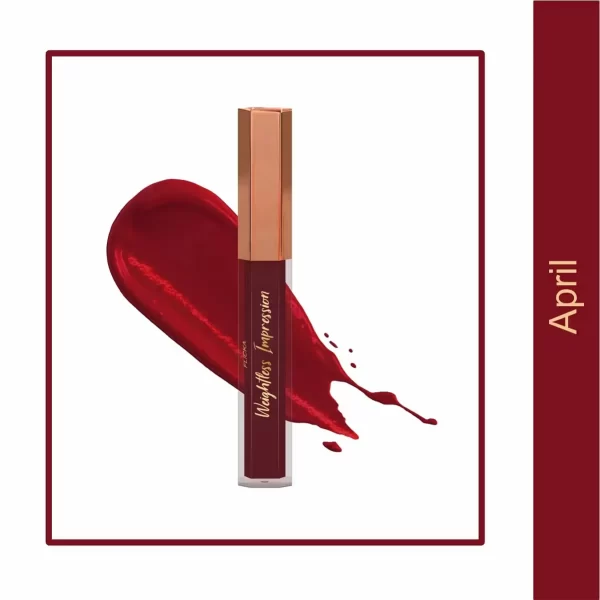 Flicka Weightless Impression Matte Finish Liquid Lipstick April