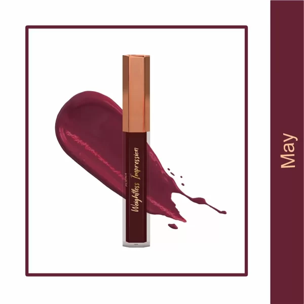 Flicka Weightless Impression Matte Finish Liquid Lipstick May