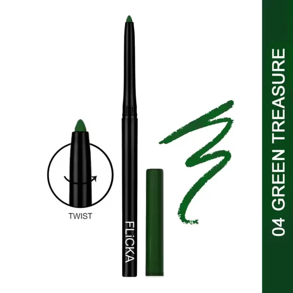 Flicka Wild & Kind Kajal Pen 04 Green Treasure