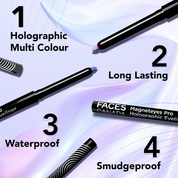 Faces Canada Magneteyes Pro Holographic Eyeliner Peacock Dance 022