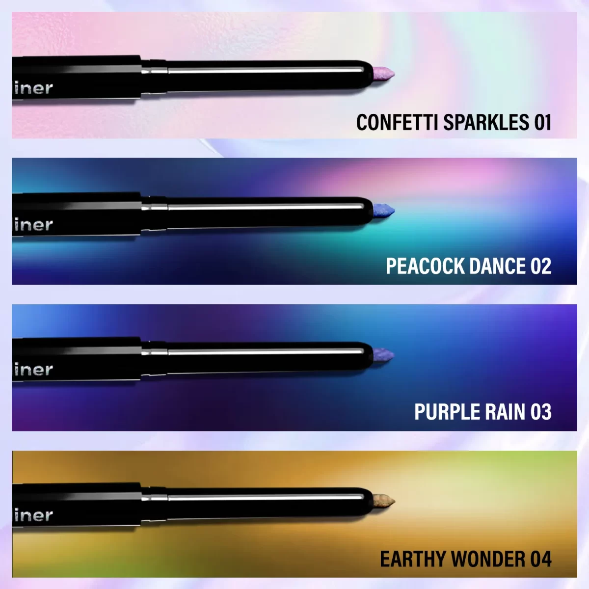 Faces Canada Magneteyes Pro Holographic Eyeliner Peacock Dance 023