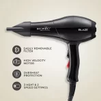 Ikonic Professional Blaze Hair Dryer Black2