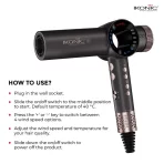 Ikonic Professional Hair Dryer Id 2.0 (grey & Rose Gold)4