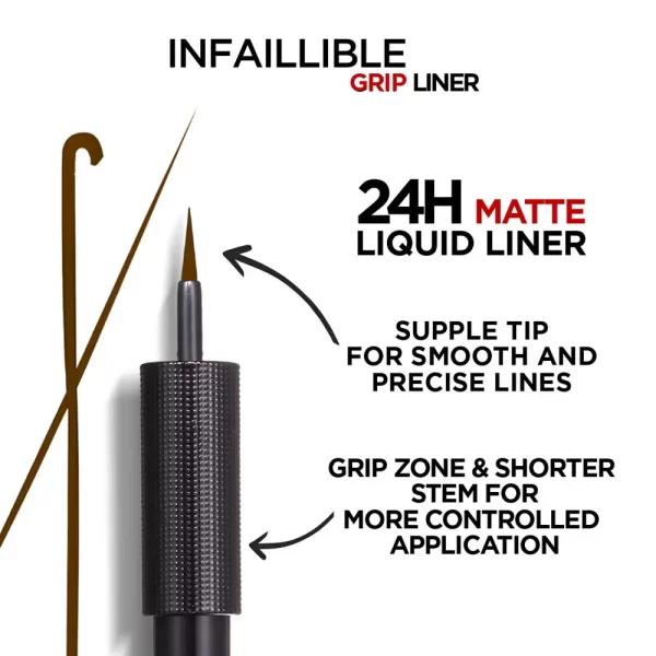 L'oreal Paris Infaillible Grip 24h Matte Liquid Liner 03 Brown2