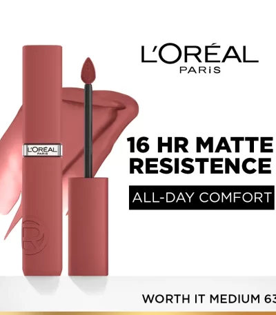 L'oreal Paris Infallible Matte Resistance Liquid Lipstick 635 Worth It Medium